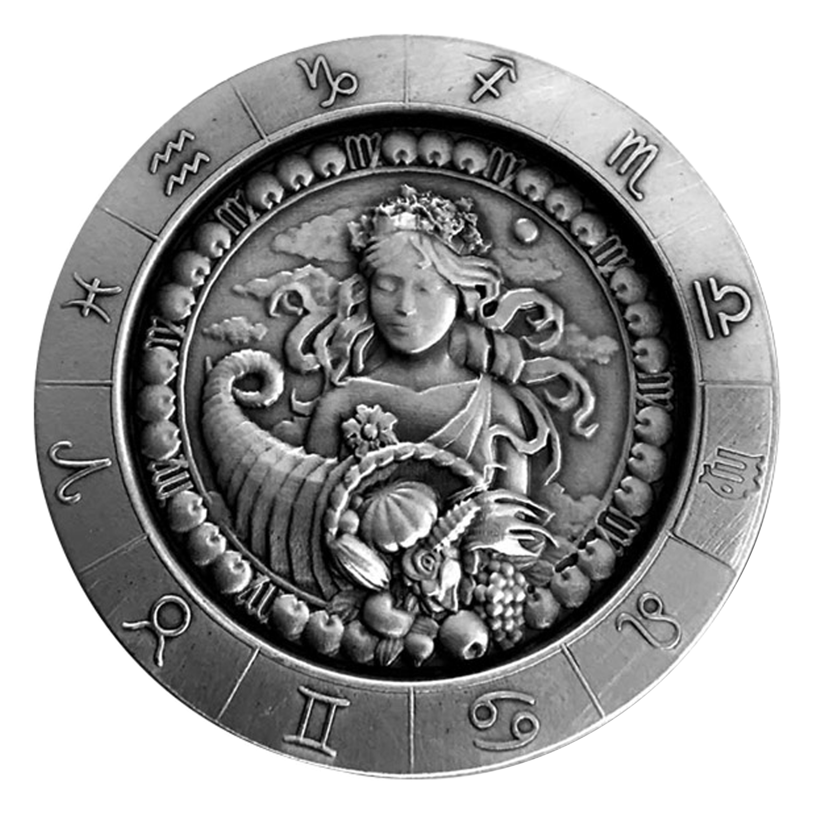 Buy 1 oz Silver Zodiac Virgo Round, image 0