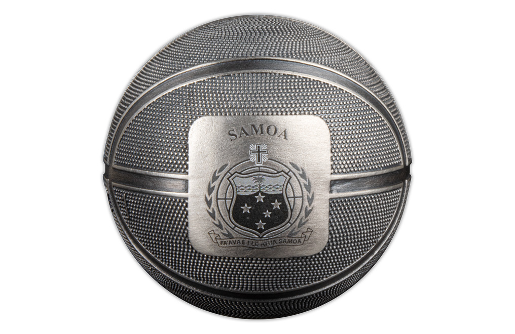 Buy 1 oz Silver Spherical Basketball Coin (2021), image 1