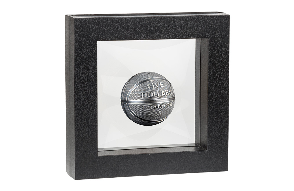 Buy 1 oz Silver Spherical Basketball Coin (2021), image 4