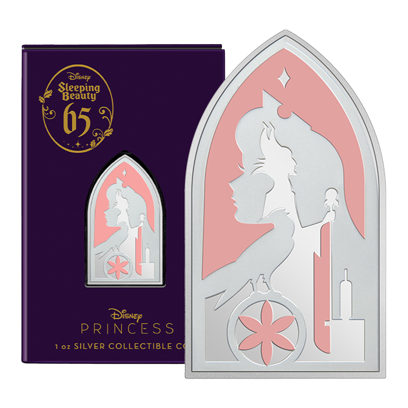 Buy 1 oz Silver Sleeping Beauty 65th Anniversary Coin (2024), image 0