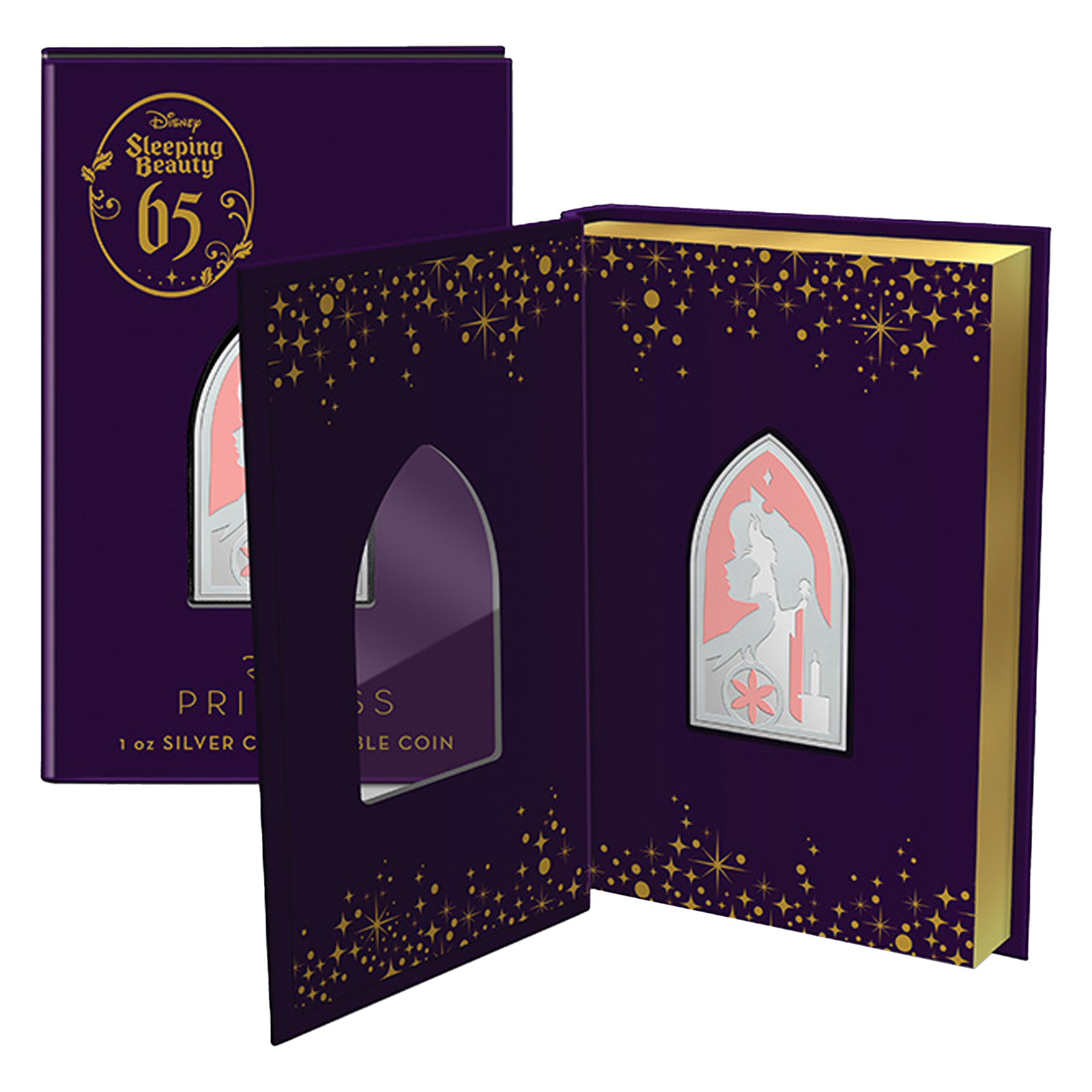 Buy 1 oz Silver Sleeping Beauty 65th Anniversary Coin (2024), image 3