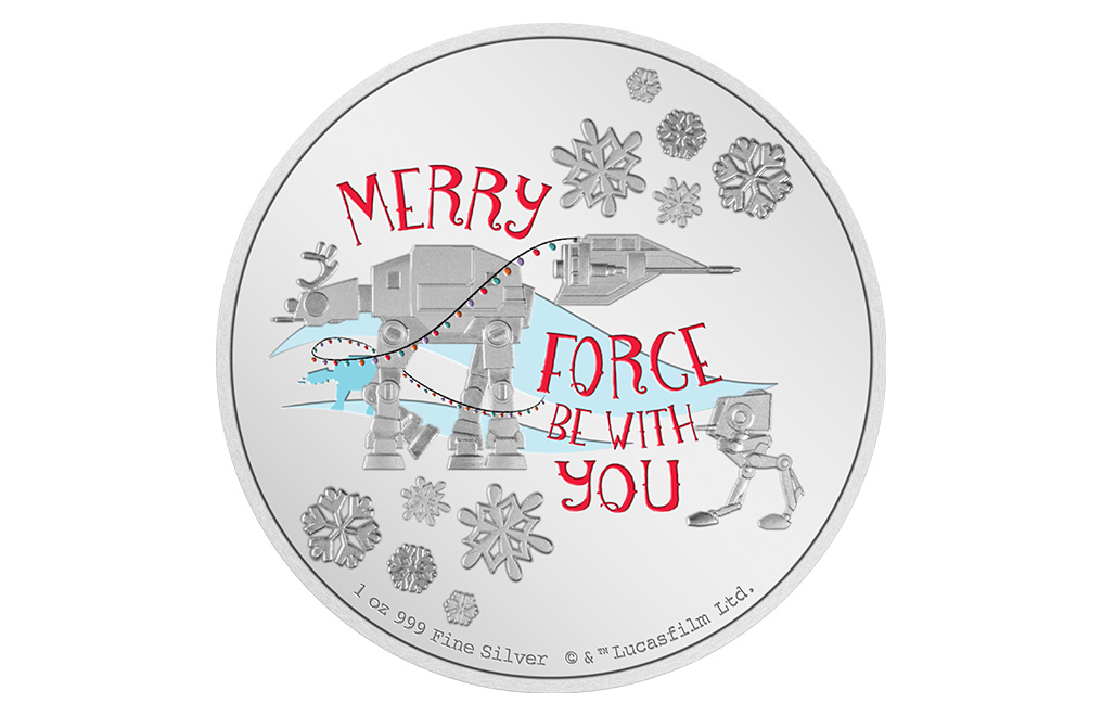 Buy 1 oz Silver Star Wars™ Season’s Greetings Ornament Coin (2022), image 0