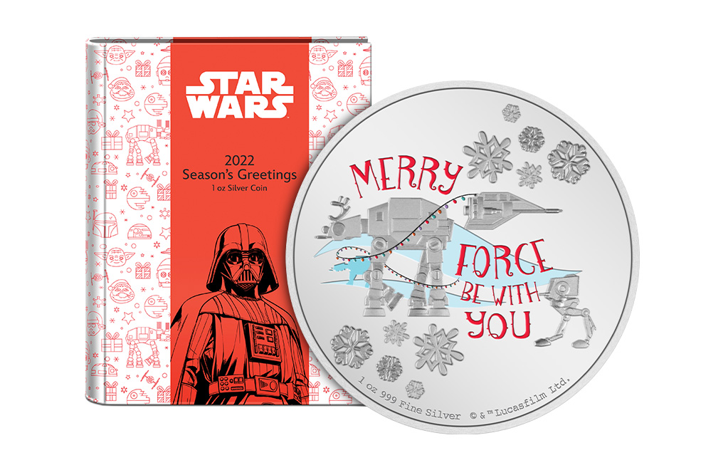 Buy 1 oz Silver Star Wars™ Season’s Greetings Ornament Coin (2022), image 2