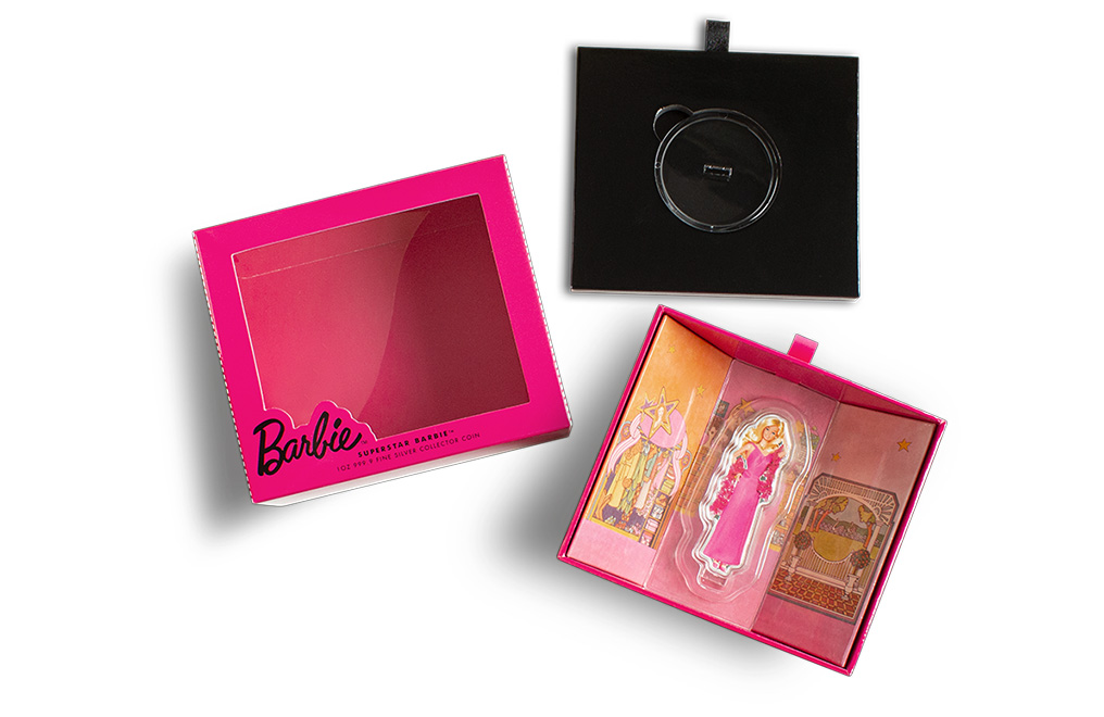 Buy 1 oz Silver I Love Barbie™ Superstar Barbie™ Coin (2023), image 7
