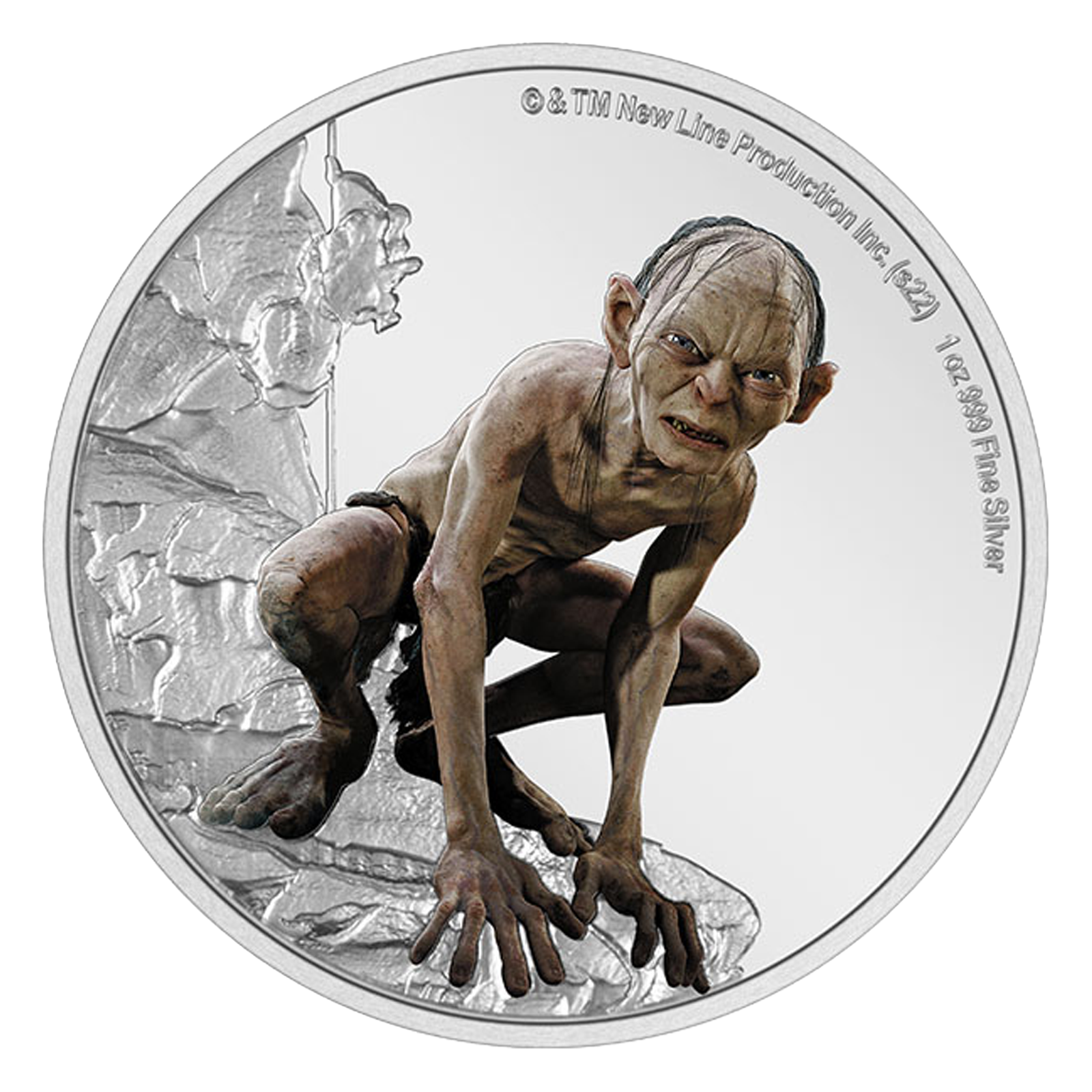Buy 1 oz Silver THE LORD OF THE RINGS ™ Gollum Coin, image 0