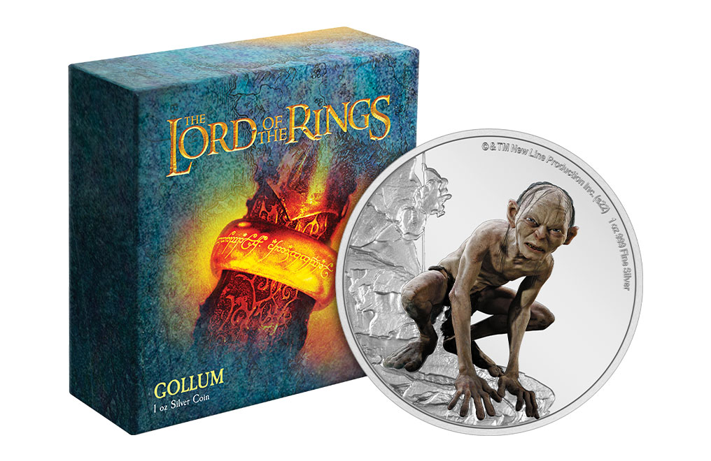 Buy 1 oz Silver THE LORD OF THE RINGS ™ Gollum Coin, image 2