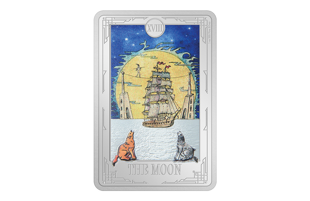 Buy 1 oz Silver Tarot Card The Moon Coin (2024), image 0