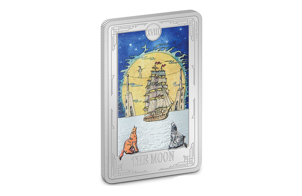 Buy 1 oz Silver Tarot Card The Moon Coin (2024), image 2