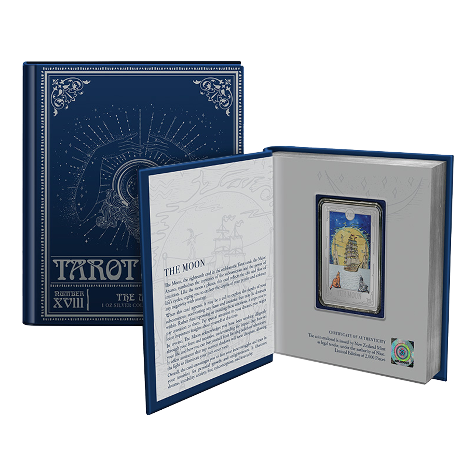 Buy 1 oz Silver Tarot Card The Moon Coin (2024), image 2