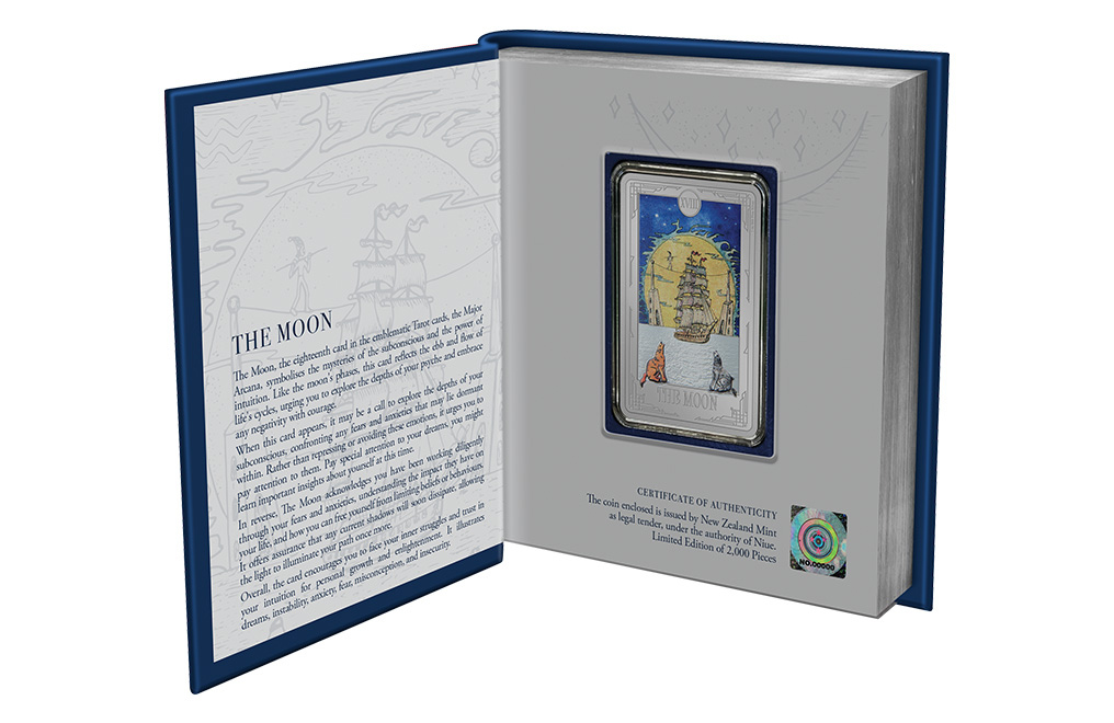 Buy 1 oz Silver Tarot Card The Moon Coin (2024), image 3