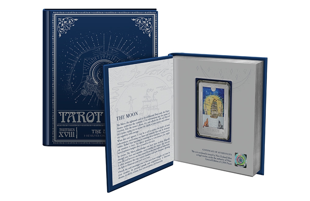 Buy 1 oz Silver Tarot Card The Moon Coin (2024), image 4