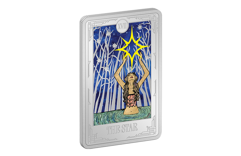 Buy 1 oz Silver Tarot Card The Star Coin (2024), image 2