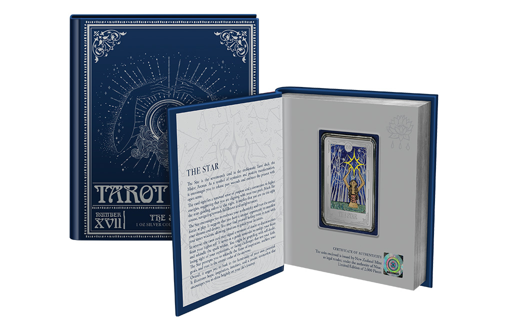 Buy 1 oz Silver Tarot Card The Star Coin (2024), image 4