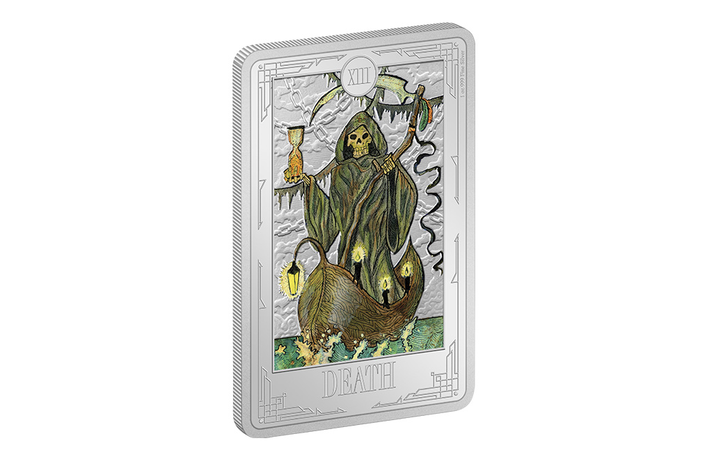Buy 1 oz Silver Tarot Cards Death Coin (2023), image 2