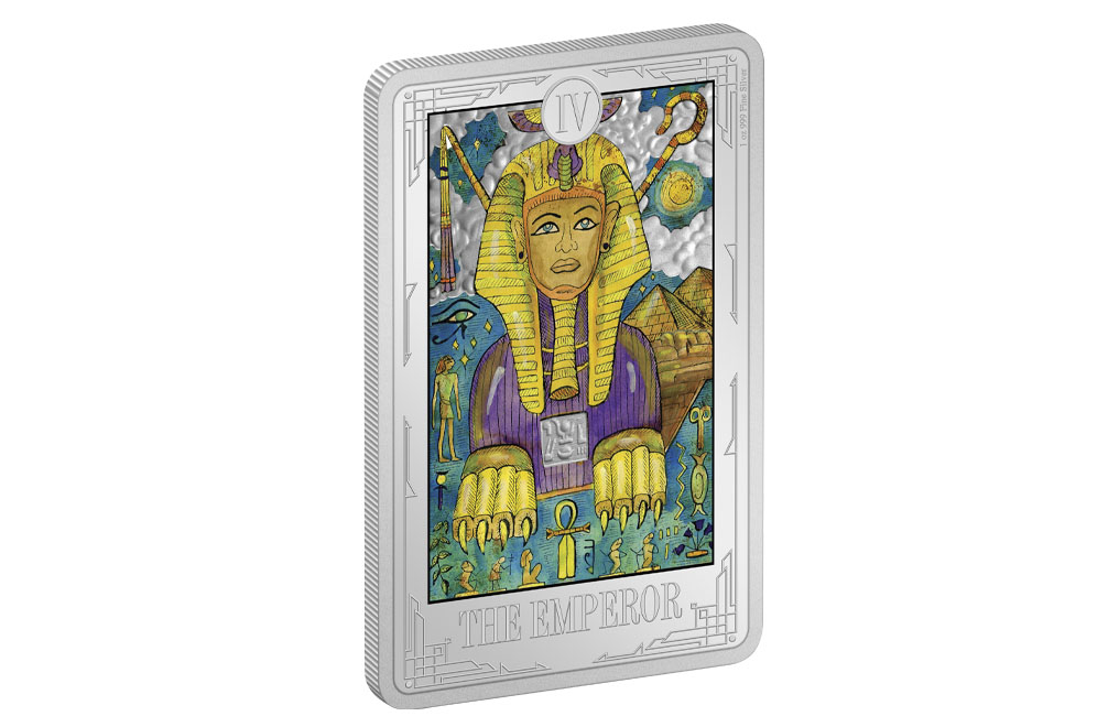 Buy 1 oz Silver Tarot Cards The Emperor Coin (2021), image 2