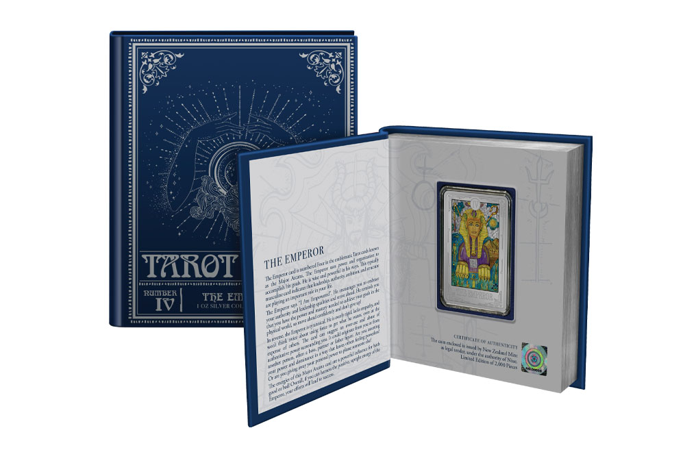 Buy 1 oz Silver Tarot Cards The Emperor Coin (2021), image 4