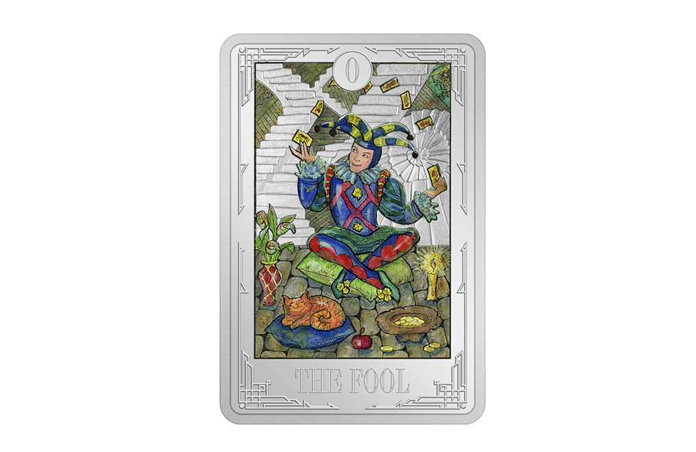 Buy 1 oz Silver Tarot Cards The Fool Coin (2021), image 0