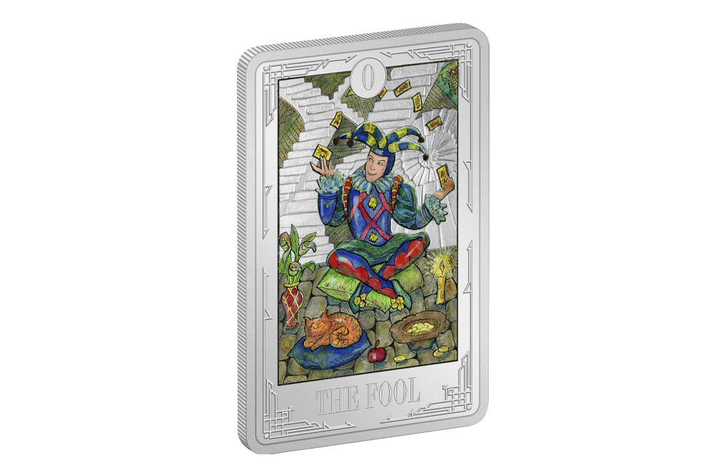 Buy 1 oz Silver Tarot Cards The Fool Coin (2021), image 2