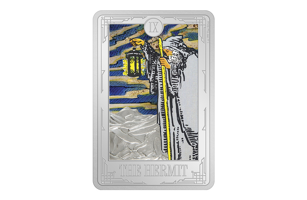 Buy 1 oz Silver Tarot Cards The Hermit Coin (2022), image 0