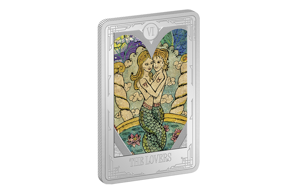Buy 1 oz Silver Tarot Cards The Lovers Coin (2022), image 2