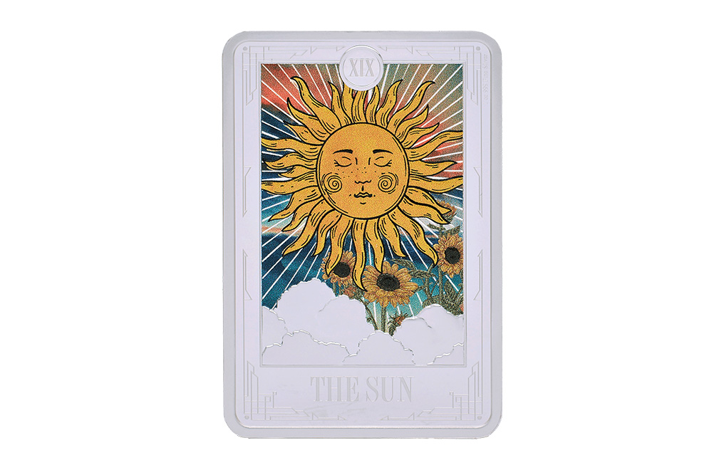 Buy 1 oz Silver Tarot Cards The Sun Coin (2024), image 0