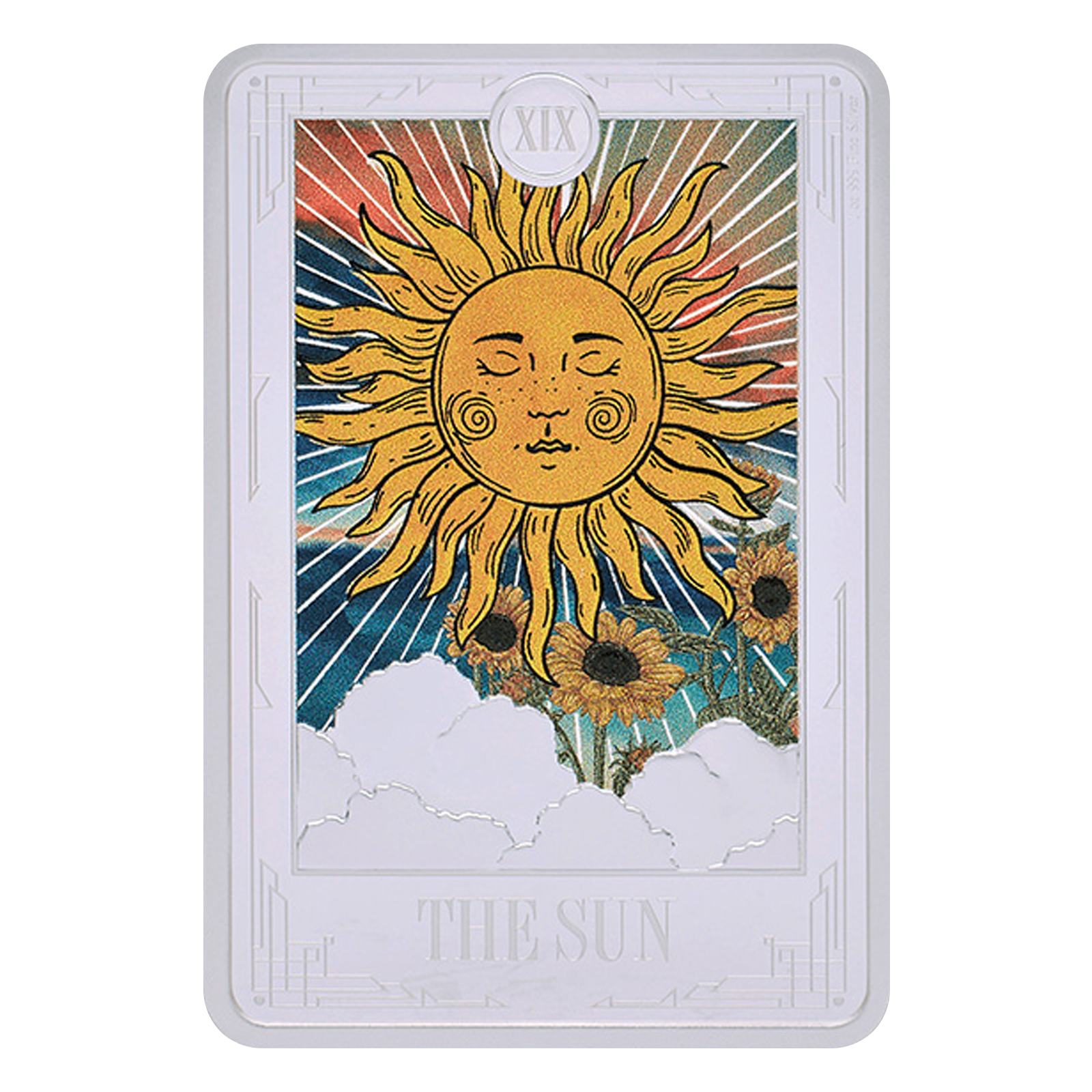 Buy 1 oz Silver Tarot Cards The Sun Coin (2024), image 0