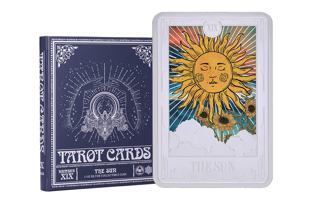 Buy 1 oz Silver Tarot Cards The Sun Coin (2024), image 2