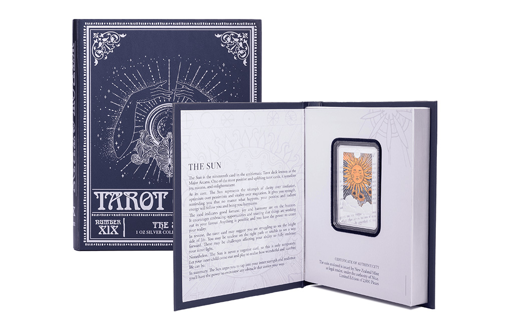 Buy 1 oz Silver Tarot Cards The Sun Coin (2024), image 3