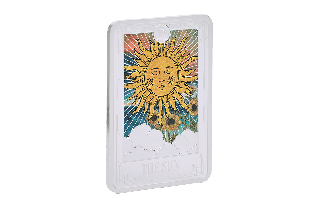 Buy 1 oz Silver Tarot Cards The Sun Coin (2024), image 4