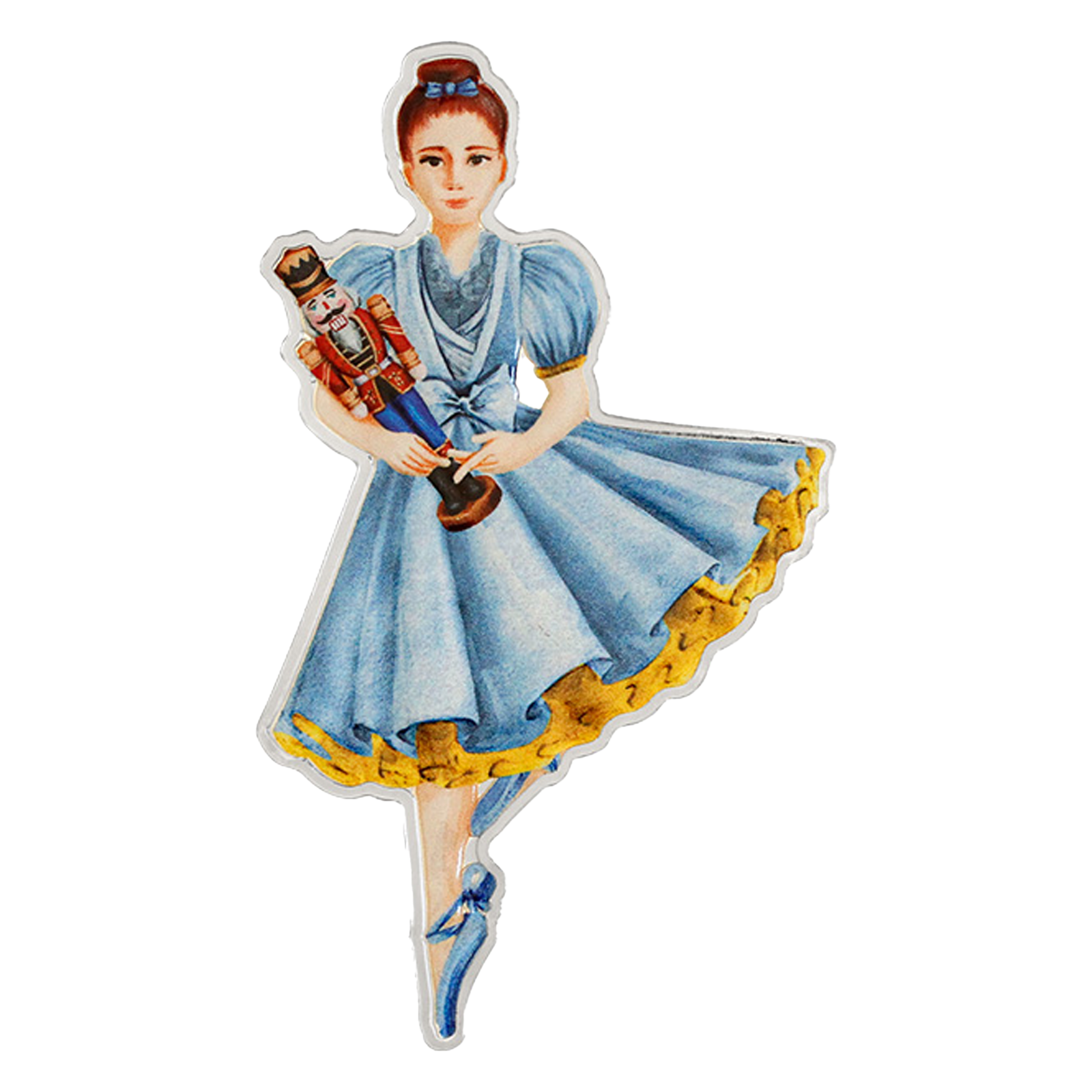 Buy 1 oz Silver The Nutcracker Clara Ornament Coin (2022), image 0