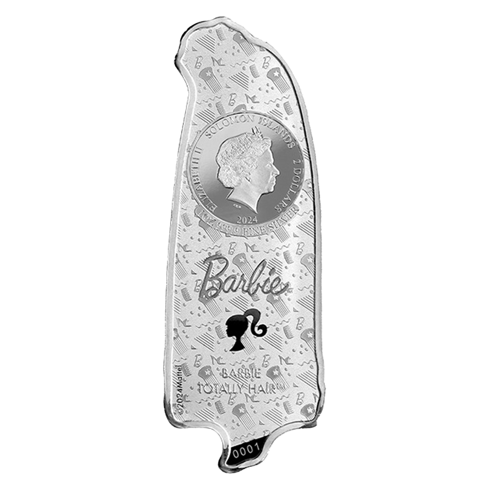 Buy 1 oz Silver Totally Hair Barbie™ Coin (2024), image 1