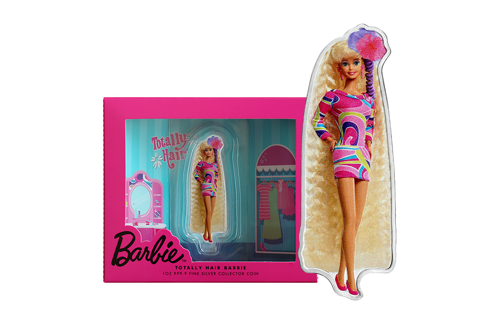 Buy 1 oz Silver Totally Hair Barbie™ Coin (2024), image 2