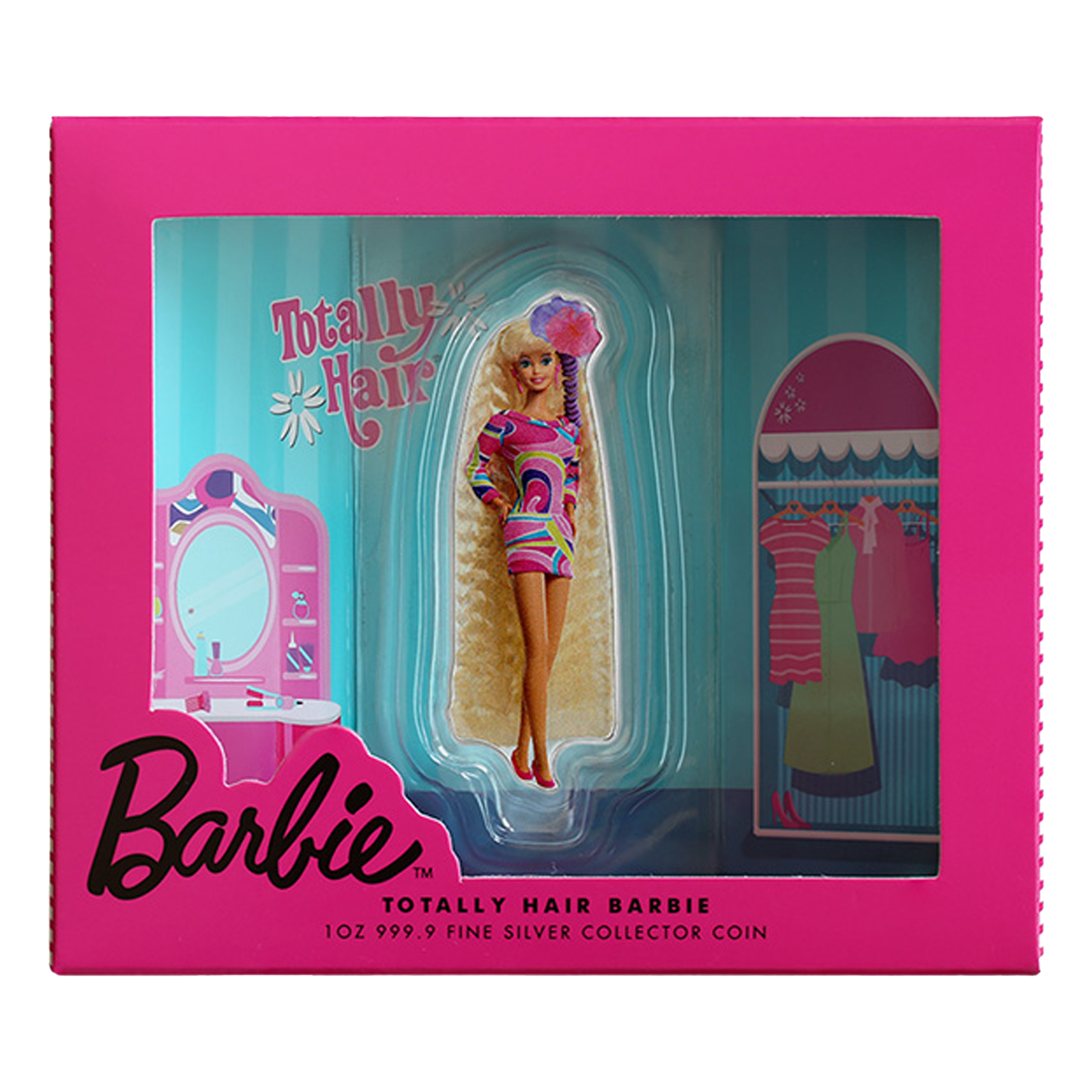 Buy 1 oz Silver Totally Hair Barbie™ Coin (2024), image 3