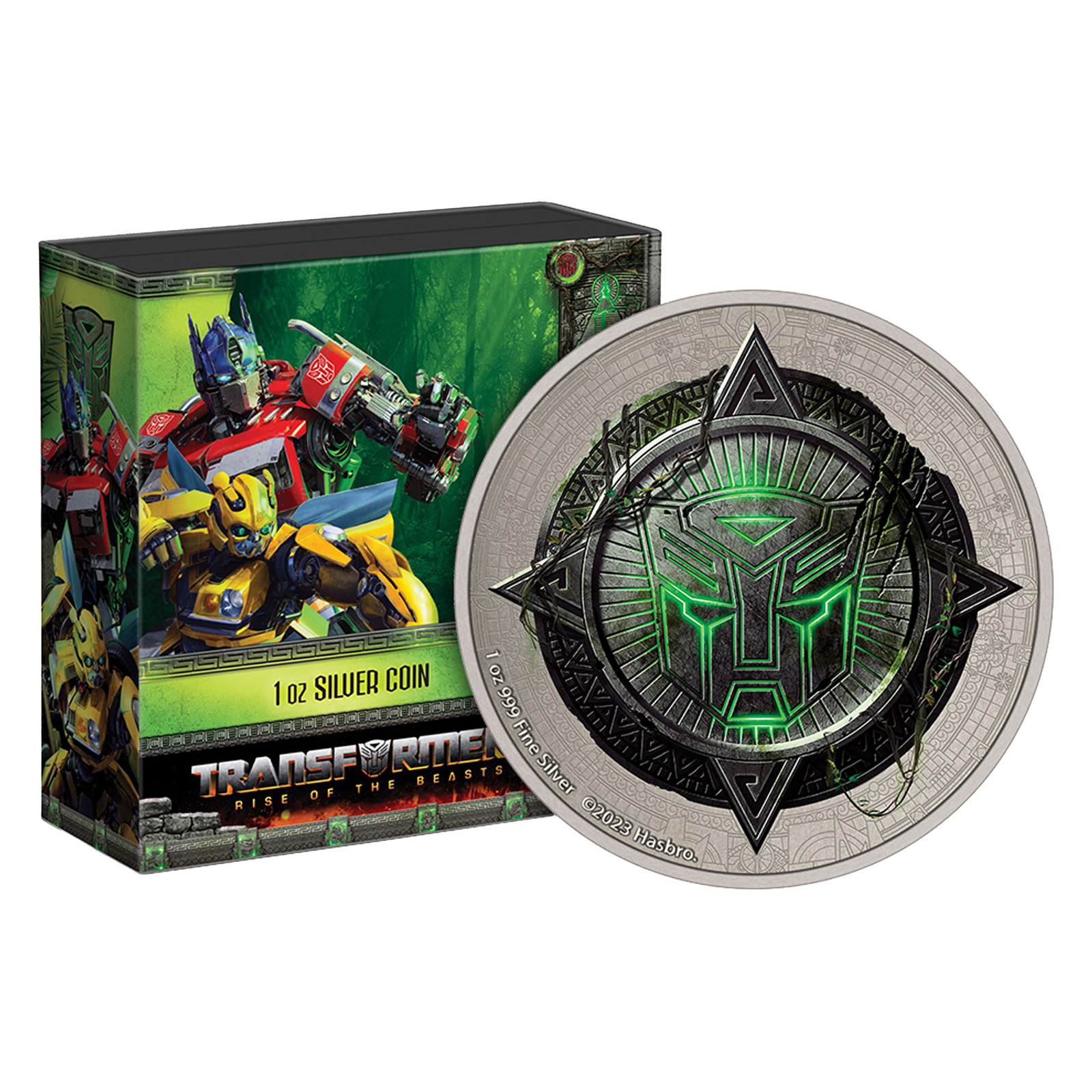 1 oz Silver Transformers 7: Rise of the Beasts Coin (2023), image 0