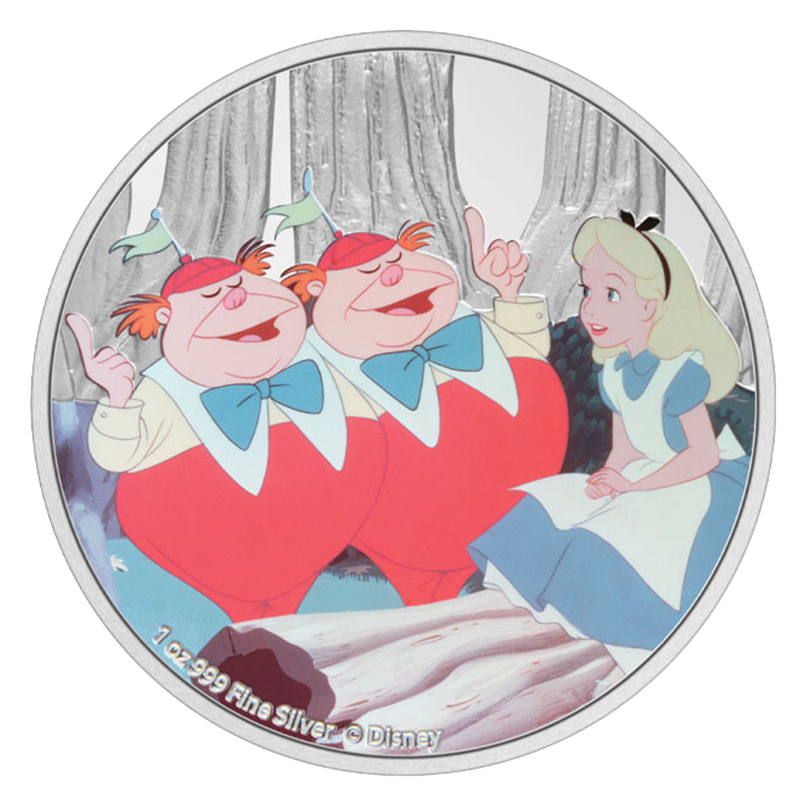 Buy 1 oz Silver Alice in Wonderland Tweedledee and Tweedledum Coin (2021), image 0
