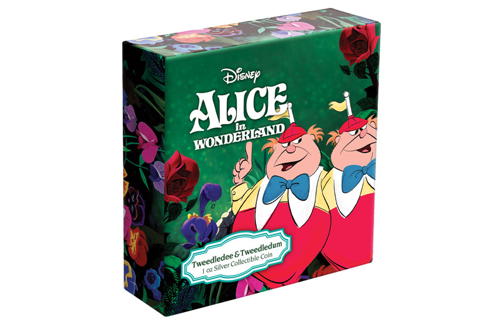 Buy 1 oz Silver Alice in Wonderland Tweedledee and Tweedledum Coin (2021), image 5