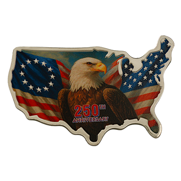 Buy 1 oz Silver USA 250th Anniversary Stars and Stripes Coin (2026) {US Shipping week of July 13th}, image 0