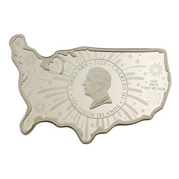 Buy 1 oz Silver USA 250th Anniversary Stars and Stripes Coin (2026) {US Shipping week of July 13th}, image 1
