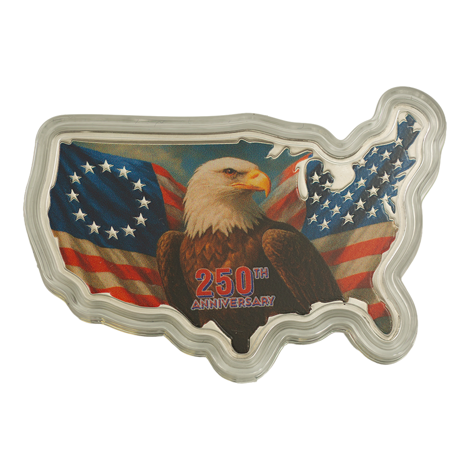 Buy 1 oz Silver USA 250th Anniversary Stars and Stripes Coin (2026) {US Shipping week of July 13th}, image 2