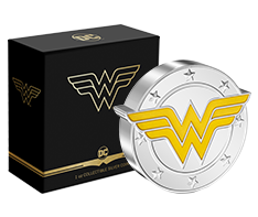 Buy 1 oz Silver WONDER WOMAN™ Logo Coin (2022), image 2