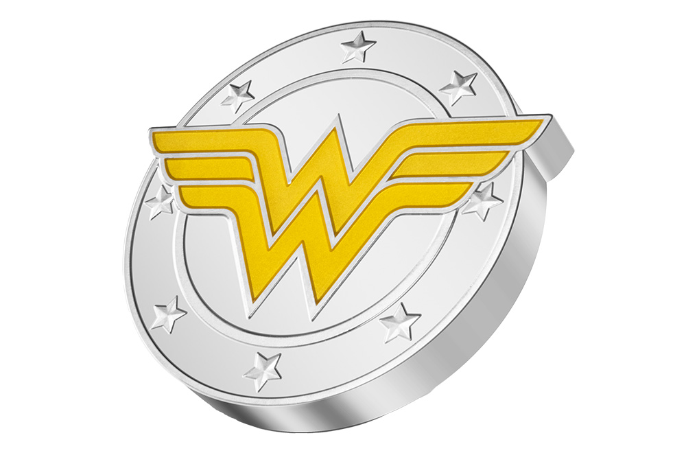 Buy 1 oz Silver WONDER WOMAN™ Logo Coin (2022), image 3
