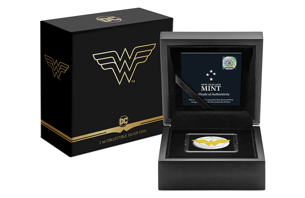 Buy 1 oz Silver WONDER WOMAN™ Logo Coin (2022), image 5