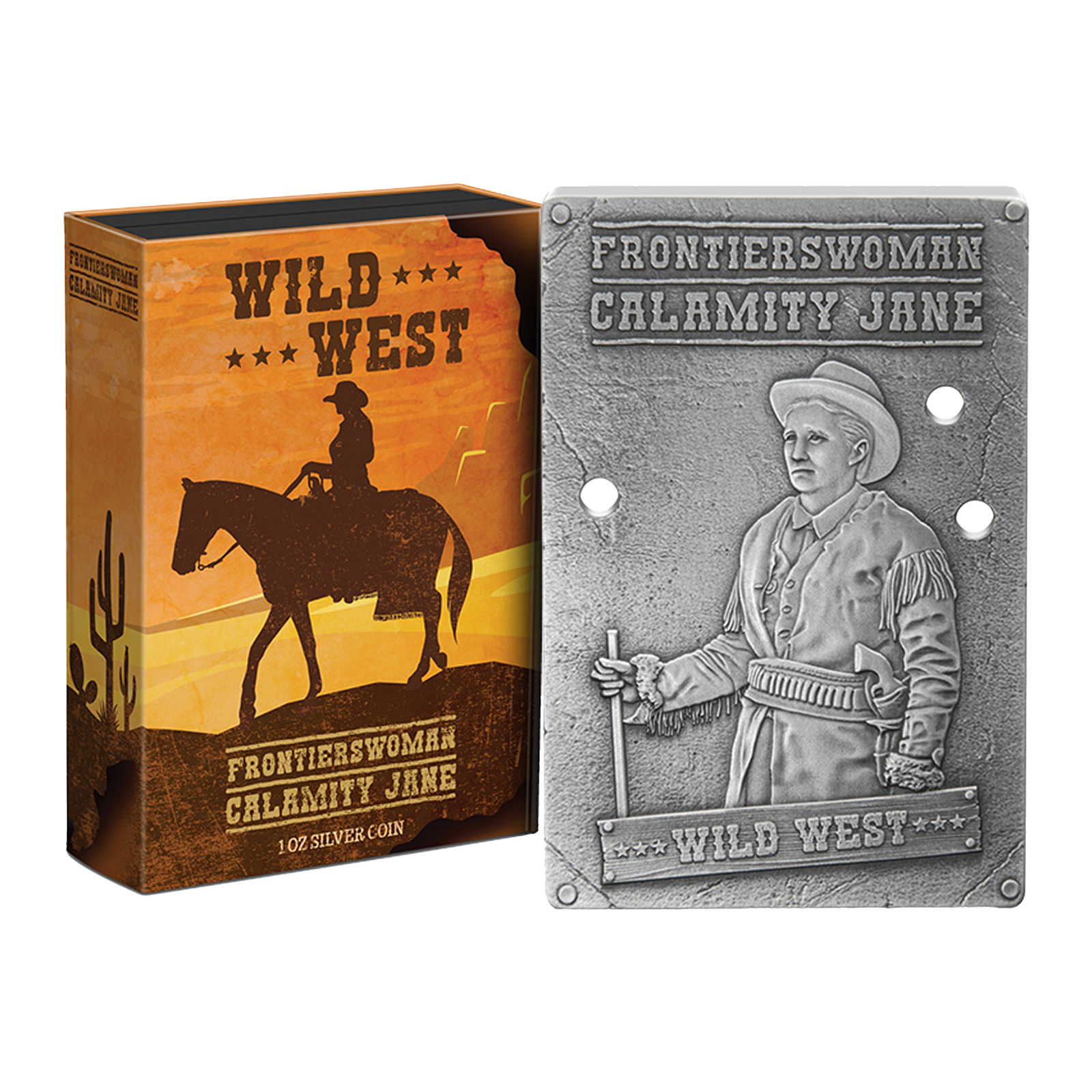 Buy 1 oz Silver Wild West Calamity Jane Coin (2024), image 0