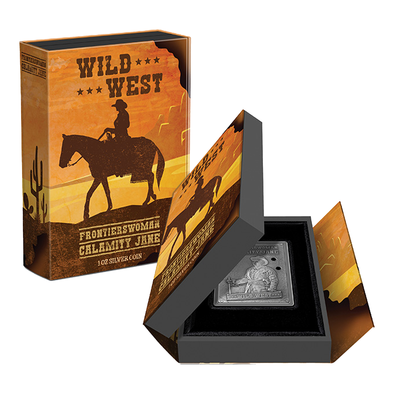 Buy 1 oz Silver Wild West Calamity Jane Coin (2024), image 3