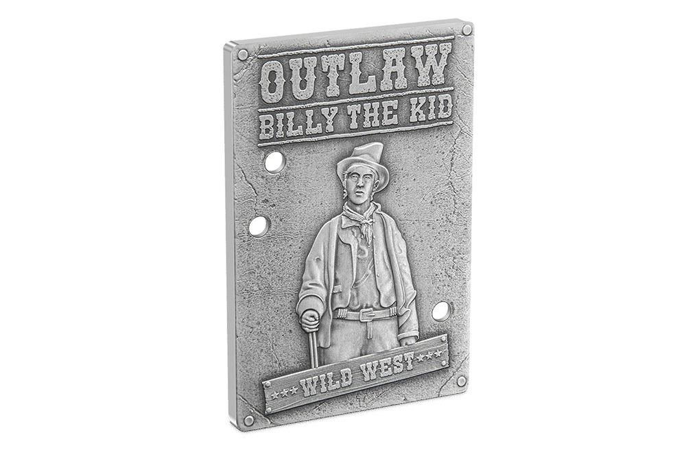 Buy 1 oz Silver Wild West Billy the Kid Coin (2023), image 3