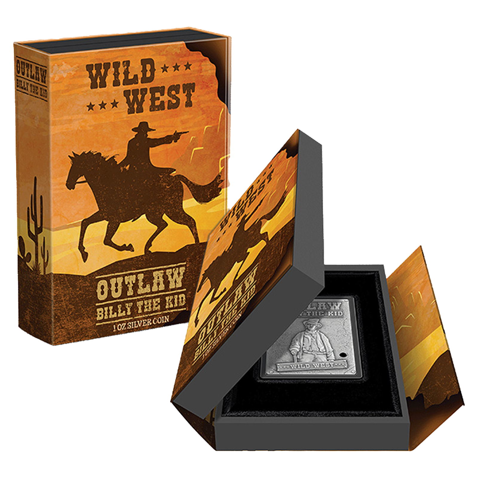 Buy 1 oz Silver Wild West Billy the Kid Coin (2023), image 3
