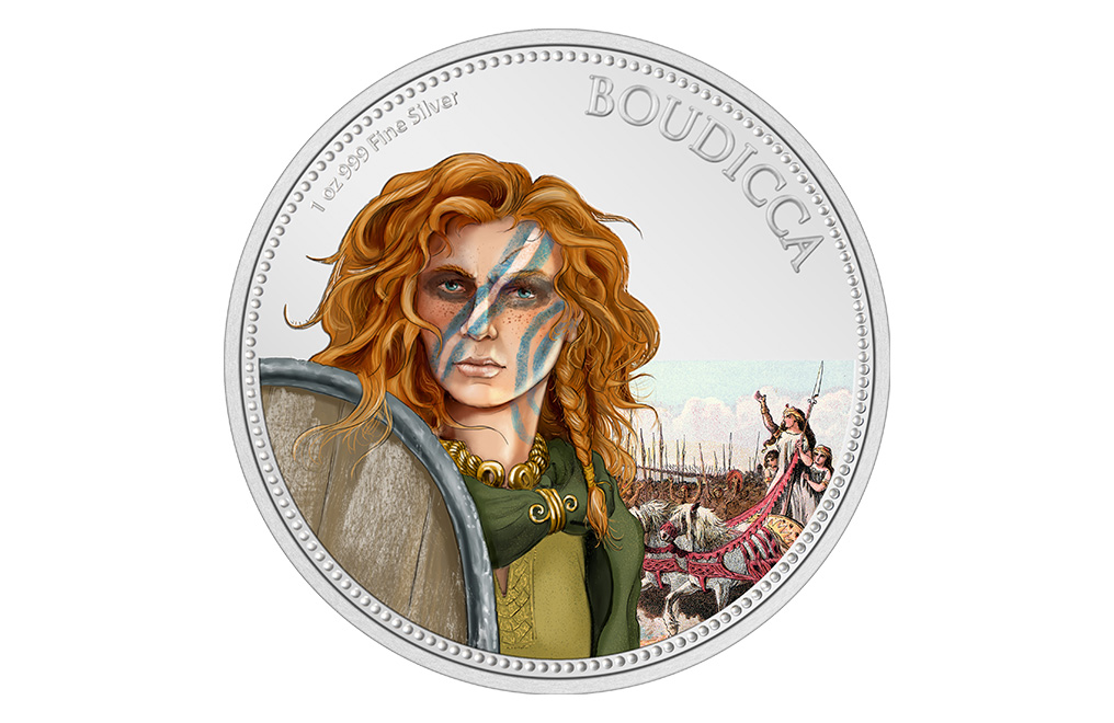 Buy 1 oz Silver Women in History Boudicca Coin (2022), image 0