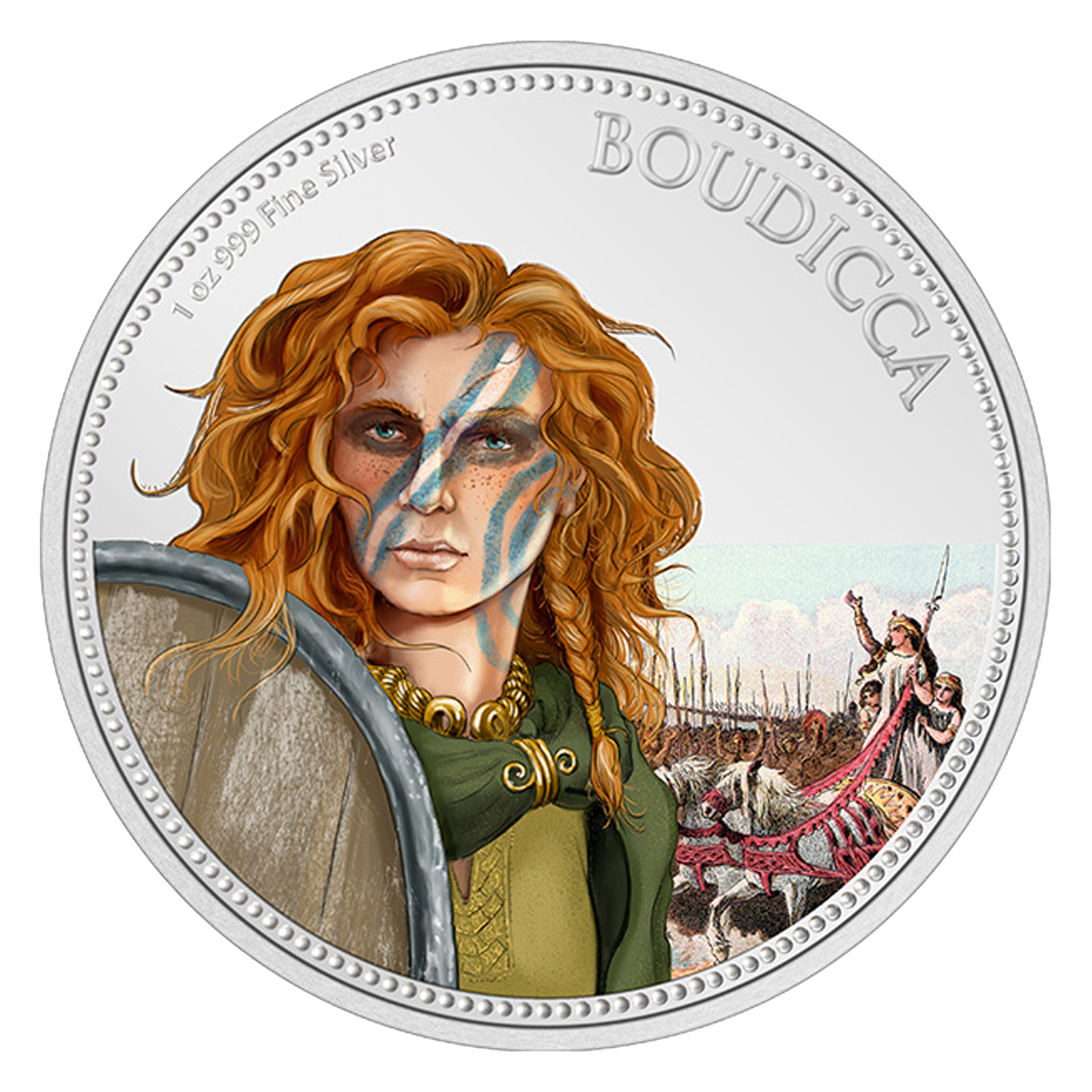Buy 1 oz Silver Women in History Boudicca Coin (2022), image 0