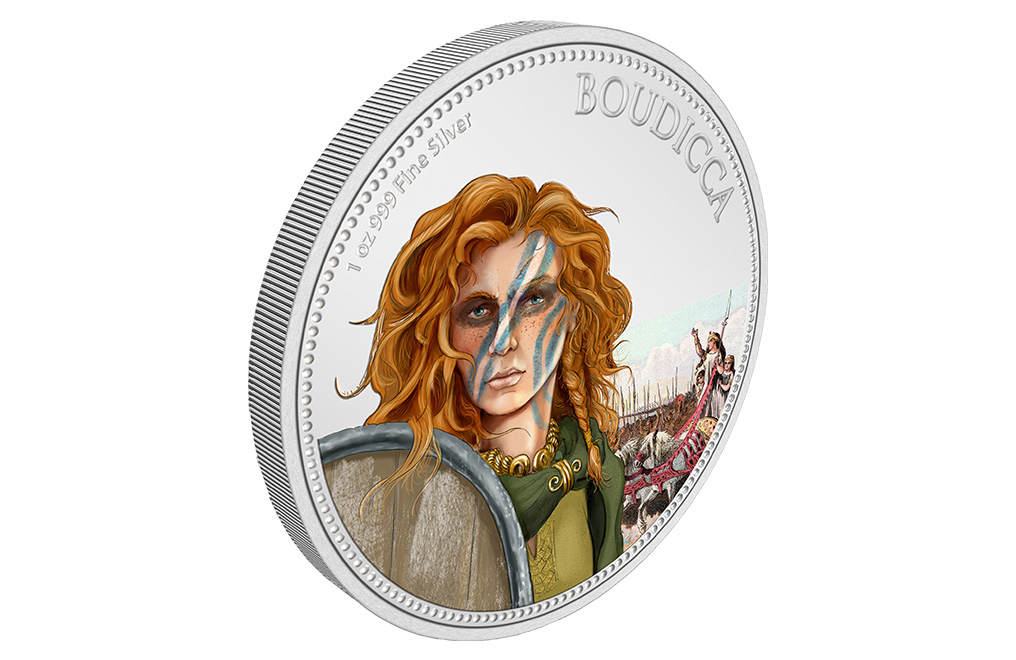 Buy 1 oz Silver Women in History Boudicca Coin (2022), image 3