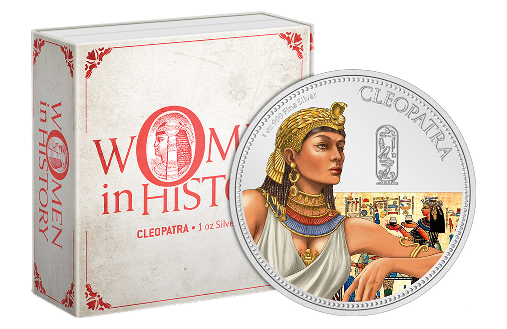 Buy 1 oz Silver Women in History Cleopatra Coin (2023), image 2
